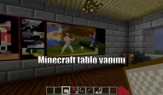 minecraft tablo yapımı