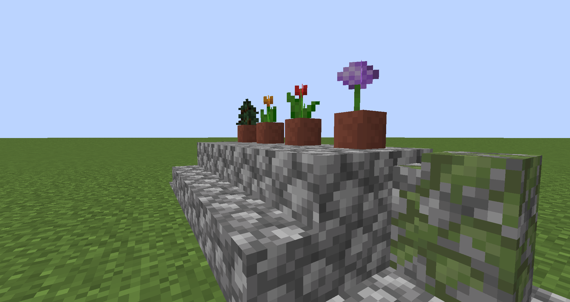 Minecraft saksı yapımı