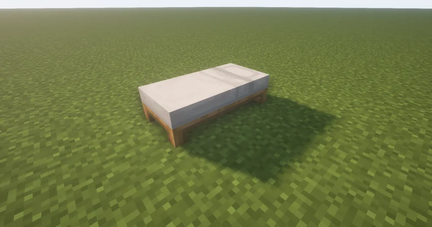 minecraft yatak yapımı