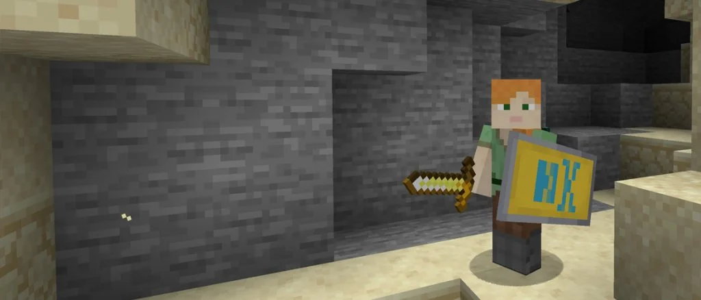 minecraft desenli kalkan yapımı