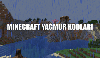 minecraft yağmur durdurma